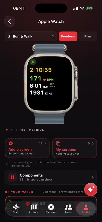 Apple Watch screen designer